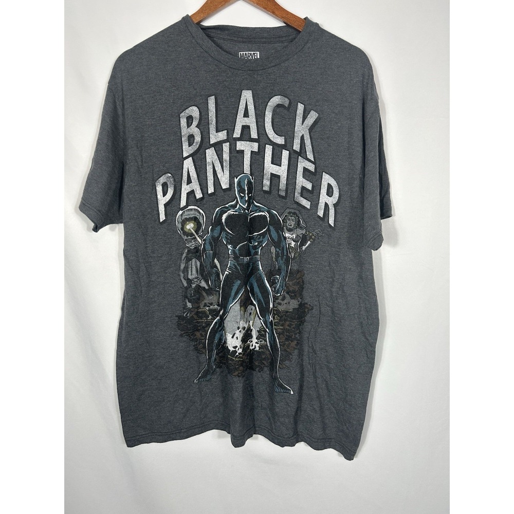 Vintage Style Mens The Black Panther Marvel Comics Y2K Graphic‎ T-Shirt Size XL